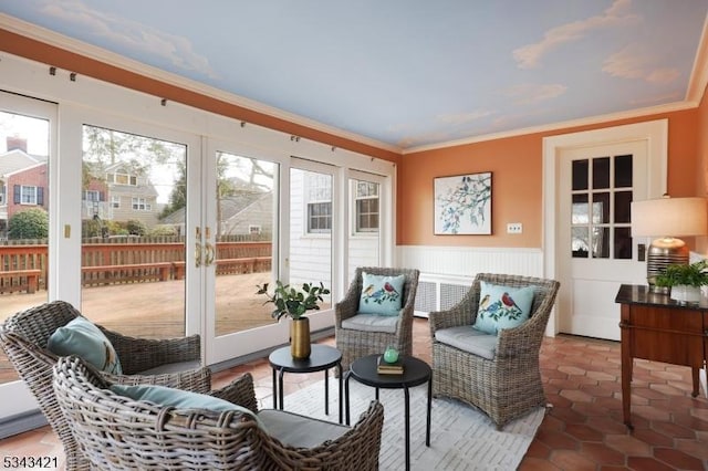 view of sunroom / solarium