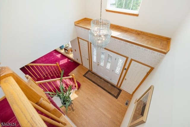 entryway featuring wood finished floors