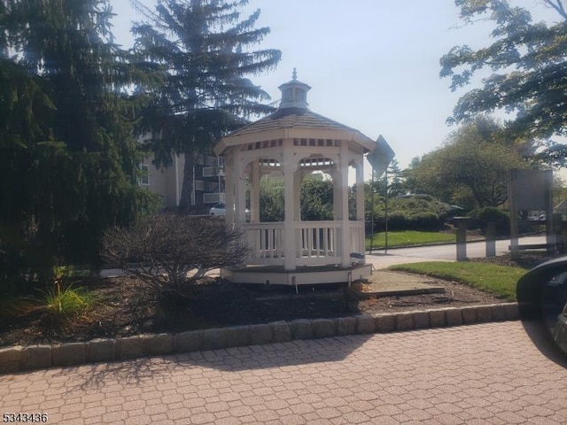 view of home's community with a gazebo