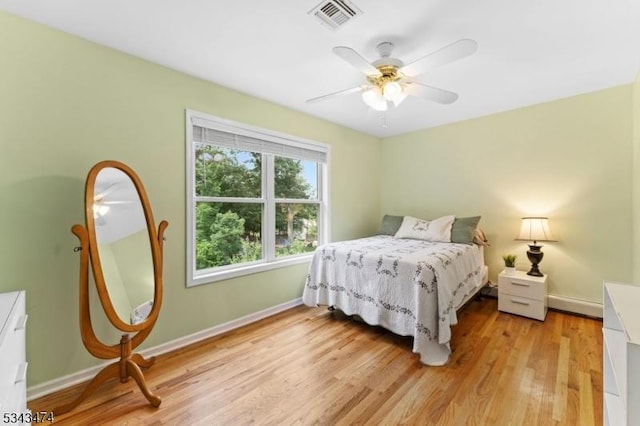 106 Chincopee Ave, Hopatcong Boro, NJ 07843 - bedroom featuring light wood-style flooring and a ceiling fan
