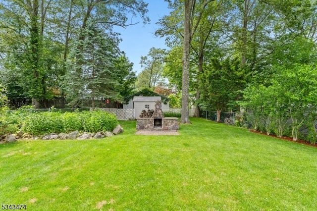 106 Chincopee Ave, Hopatcong Boro, NJ 07843 - fenced backyard featuring a storage unit