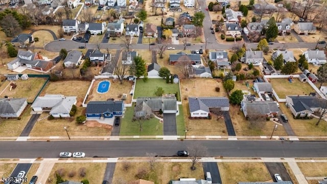 drone / aerial view featuring a residential view