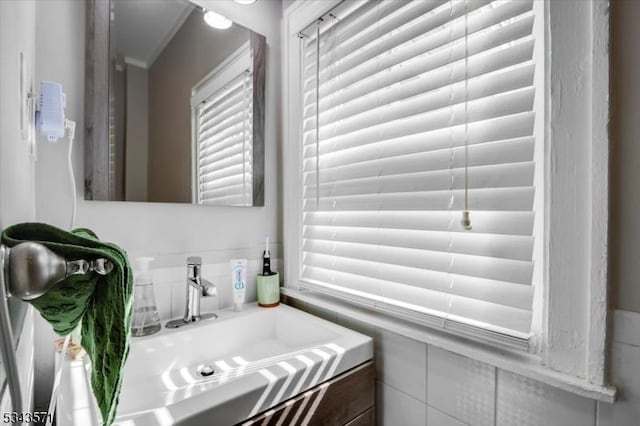 bathroom featuring vanity