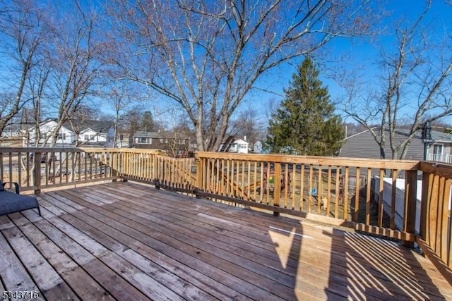 deck featuring a residential view