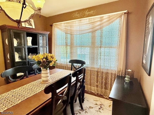 view of dining area