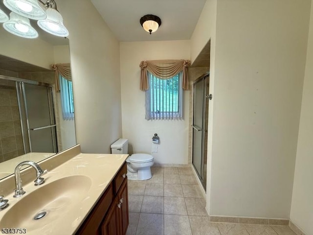 20 Tonnelier Way, Denville Twp, NJ 07834 - bathroom featuring a shower stall, vanity, and tile patterned floors