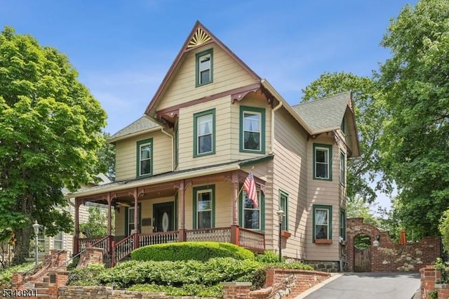 7 High St, Stanhope Boro, NJ 07874 - victorian-style house with covered porch and a shingled roof