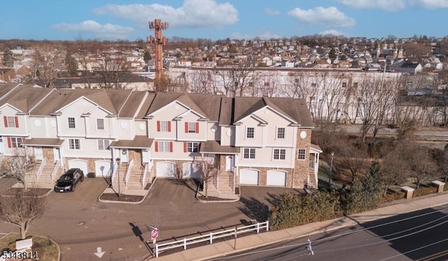 bird's eye view featuring a residential view