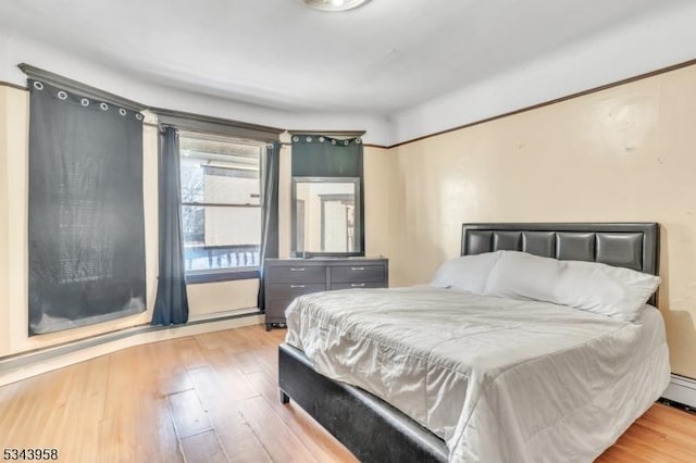 bedroom featuring wood finished floors