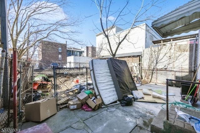 view of outbuilding with a fenced backyard