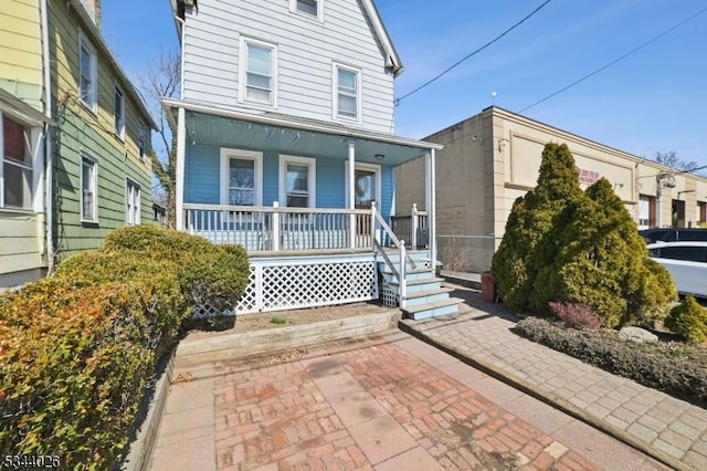 view of front of house with a porch