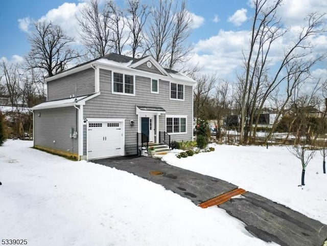 view of front of house featuring a garage and driveway