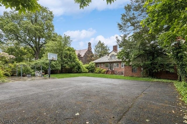 274 Ridgewood Ave, Glen Ridge Boro Twp, NJ 07028 - view of patio / terrace with basketball court