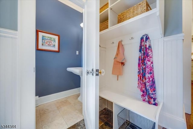view of mudroom