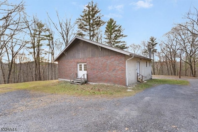 159 US Highway 206, Sandyston Twp, NJ 07826 - view of home's exterior featuring brick siding