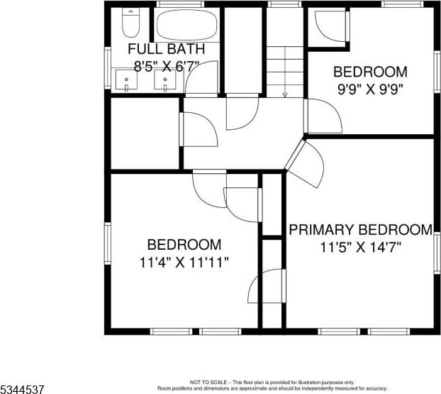 516 Hillcrest Ave, Westfield Town, NJ 07090 - view of property floor plan