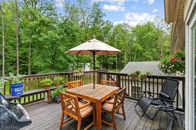 23 Devita Rd, Sandyston Twp, NJ 07826 - wooden deck with outdoor dining area