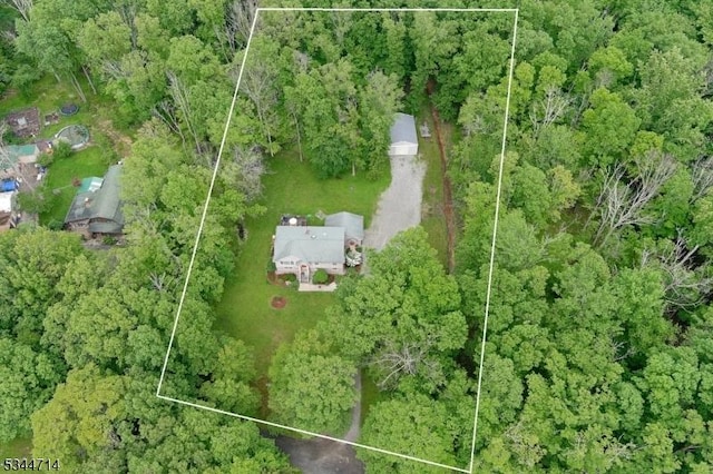 23 Devita Rd, Sandyston Twp, NJ 07826 - aerial overview of property's location featuring property parcel outlined