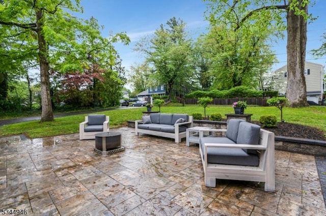 2 Columbia Dr, Bernardsville Boro, NJ 07924 - view of patio featuring outdoor lounge area