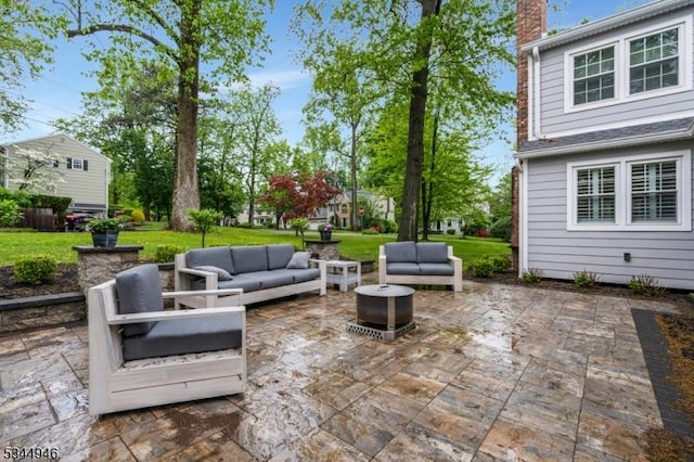 2 Columbia Dr, Bernardsville Boro, NJ 07924 - view of patio featuring an outdoor hangout area