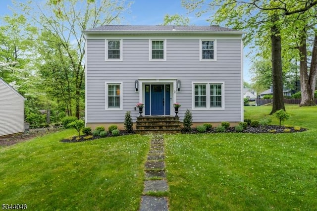2 Columbia Dr, Bernardsville Boro, NJ 07924 - colonial house featuring entry steps and a front lawn