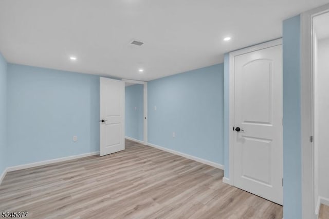 58 Meadowview Rd, Long Hill Twp, NJ 07946 - finished basement featuring baseboards, recessed lighting, and light wood-type flooring