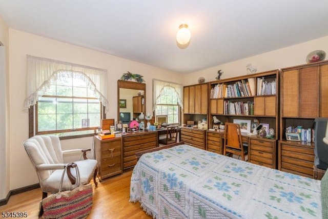 992 Stillwater Rd, Stillwater Twp, NJ 07860 - bedroom with a desk and light wood finished floors