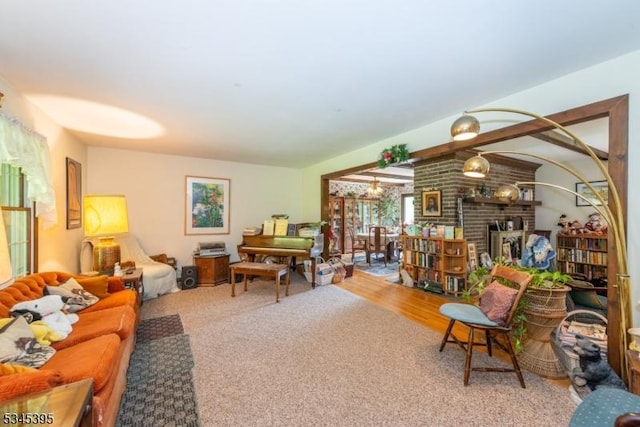 992 Stillwater Rd, Stillwater Twp, NJ 07860 - living room featuring a fireplace