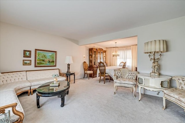 31 Riverview Ter, Hillsborough Twp, NJ 08844 - carpeted living room featuring a chandelier