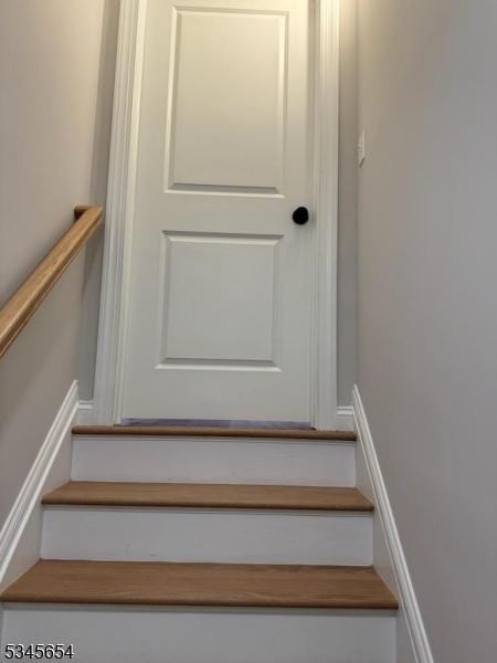 view of stairway