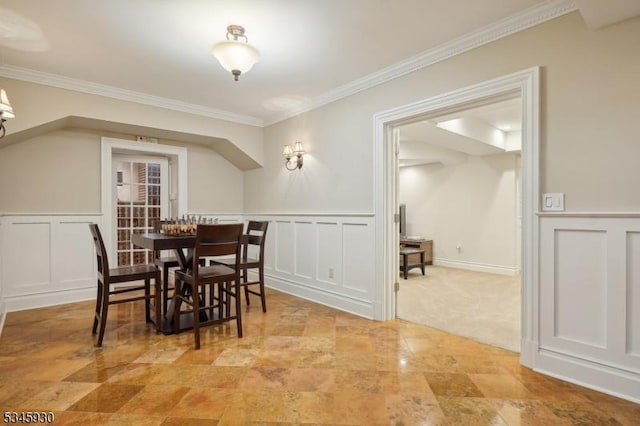 16 Laurel Mountain Way, Tewksbury Twp, NJ 07830 - dining area with a decorative wall and ornamental molding