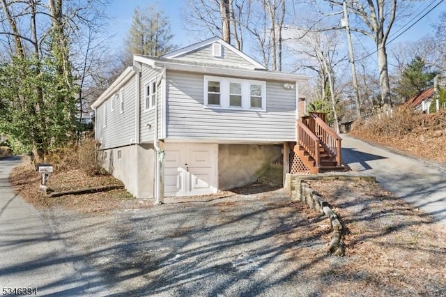 view of front of home