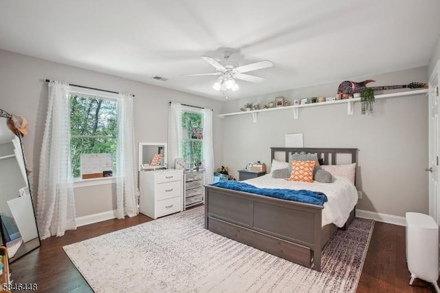 15 Wolfe Run Ct, Washington Twp, NJ 07853 - bedroom featuring wood finished floors, baseboards, and a ceiling fan