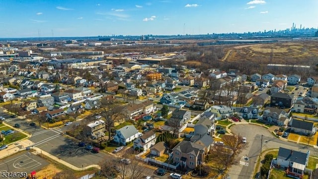 aerial view featuring a residential view