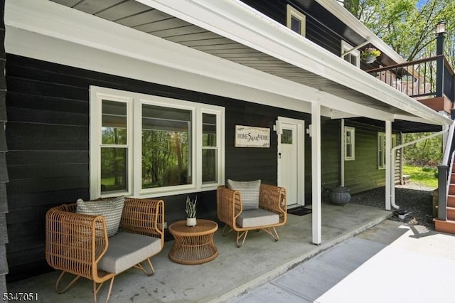 159 Musconetcong River Rd, Lebanon Twp, NJ 07882 - view of covered porch
