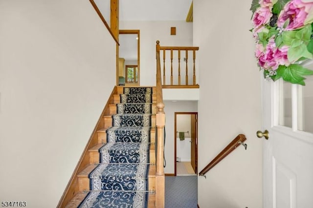 view of stairway