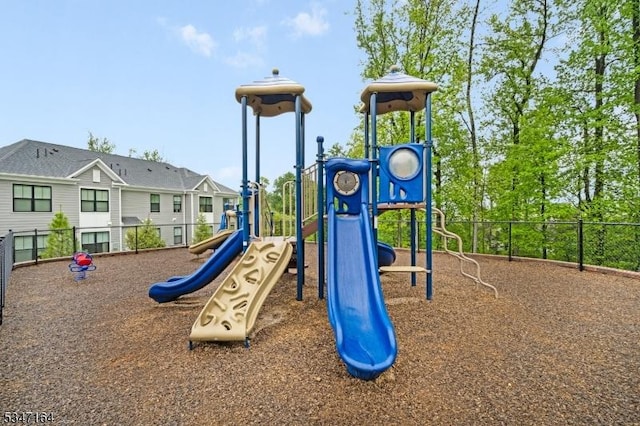 community playground featuring fence