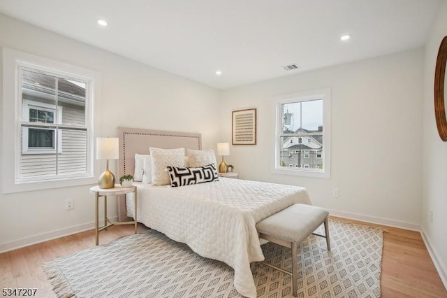 39 Walnut Cres, Montclair Twp, NJ 07042 - bedroom with wood finished floors, baseboards, and recessed lighting