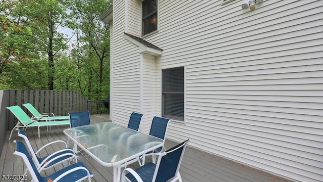 19 Trails End Ct, Westfield Town, NJ 07090 - wooden terrace with outdoor dining space