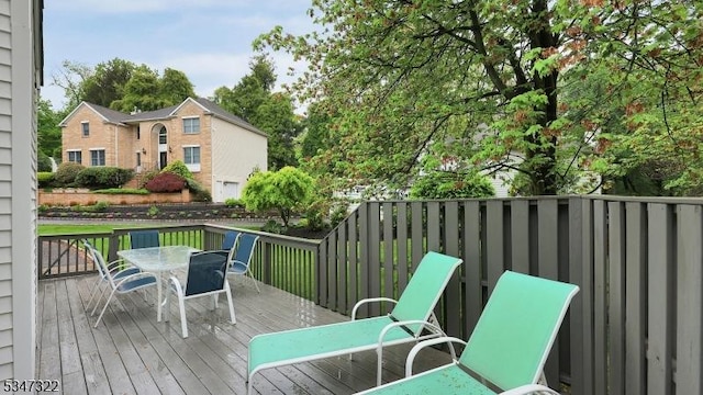 19 Trails End Ct, Westfield Town, NJ 07090 - wooden deck featuring outdoor dining space