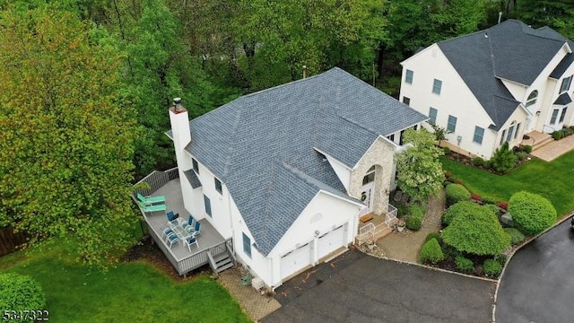 19 Trails End Ct, Westfield Town, NJ 07090 - view from above of property