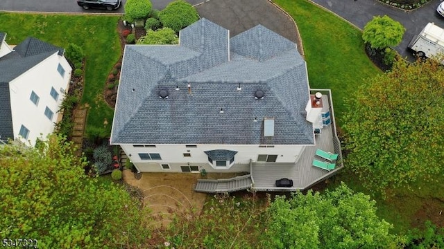19 Trails End Ct, Westfield Town, NJ 07090 - aerial view of property and surrounding area
