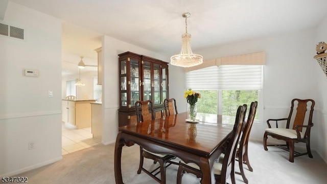 19 Trails End Ct, Westfield Town, NJ 07090 - dining area featuring a chandelier and light carpet
