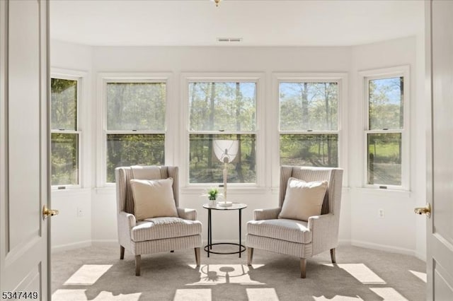 sunroom with visible vents