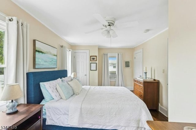 577-9 Greenbrook Rd, North Plainfield Boro, NJ 07063 - bedroom with a ceiling fan and wood finished floors