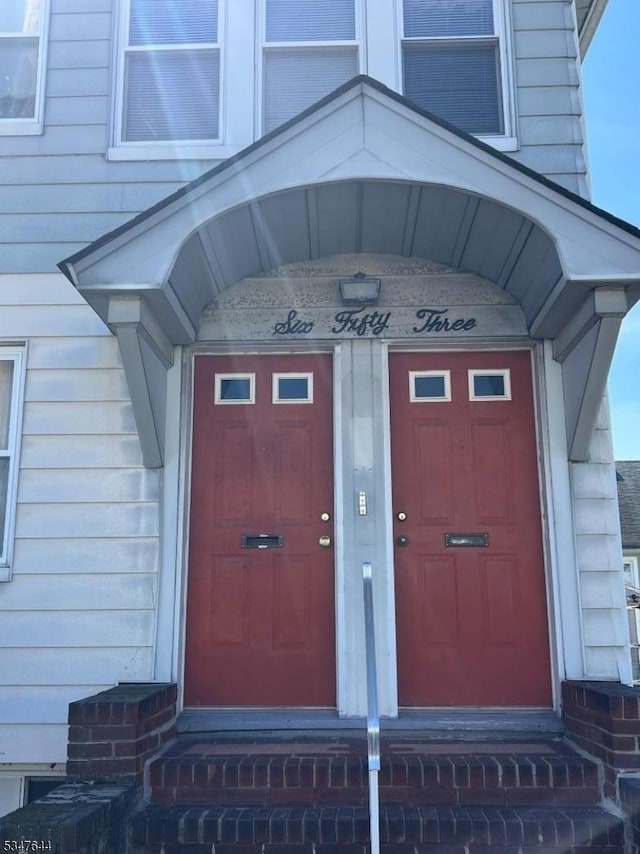 view of exterior entry