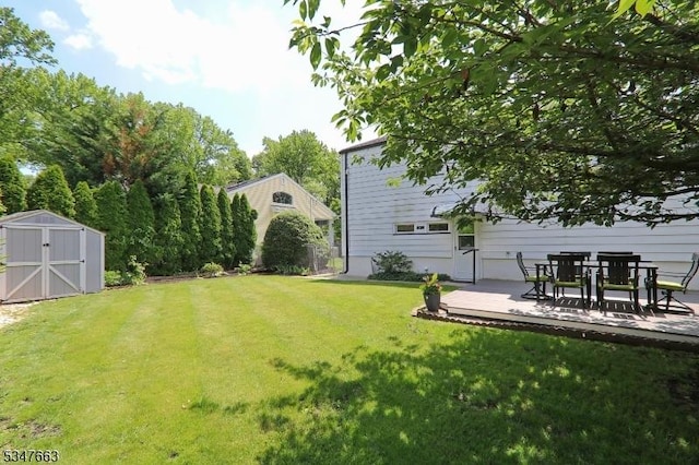 2379 Bryant Ave, Scotch Plains Twp, NJ 07076 - view of green lawn featuring a storage unit