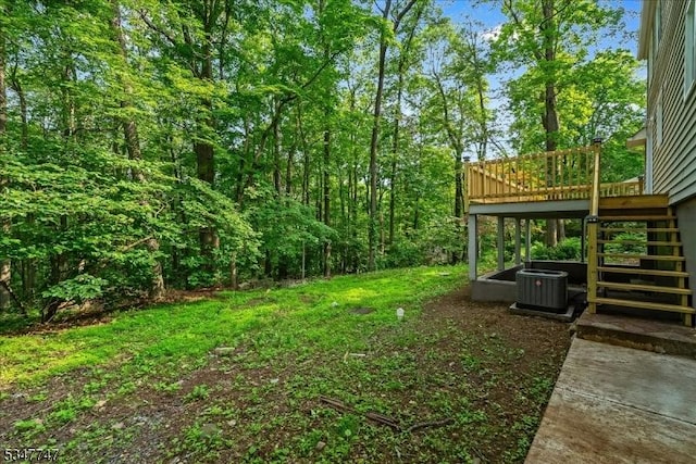 7 Mondamin Rd, Vernon Twp, NJ 07422 - view of yard featuring stairway and a deck