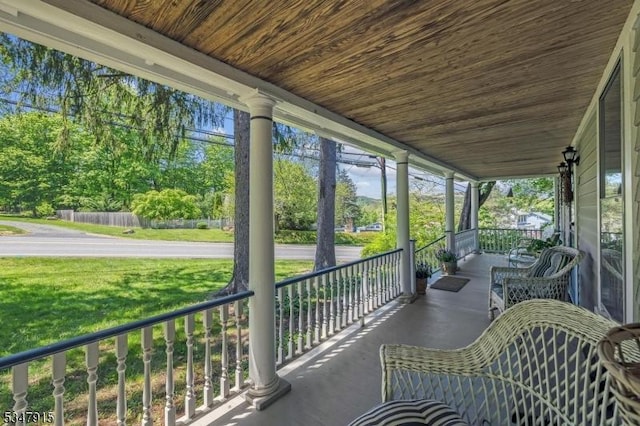 28 Academy St, Califon Boro, NJ 07830 - sunroom with healthy amount of natural light and view of scattered trees