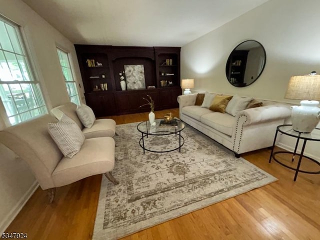 living room featuring wood finished floors